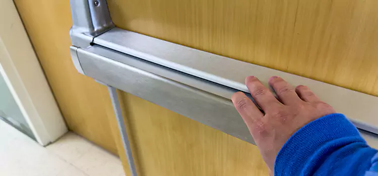 Installing a Push Bar on a Door Collinsville